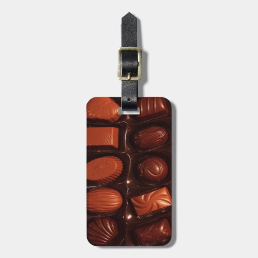 Étiquette À Bagage Chocolats (Devant Vertical)