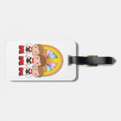 Étiquette À Bagage Choir Boys chantant dans l'église (Dos horizontal)