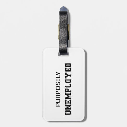 Étiquette À Bagage Chômeurs (Dos Vertical)