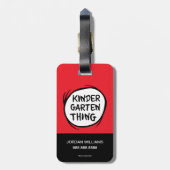 Étiquette À Bagage Chose Une Chose Deux - Chose maternelle (Dos Vertical)