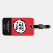 Étiquette À Bagage Chose Une Chose Deux - Chose maternelle (Dos horizontal)