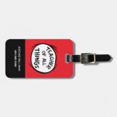 Étiquette À Bagage Chose Une Chose Deux - Enseignant de toutes choses (Devant horizontal)