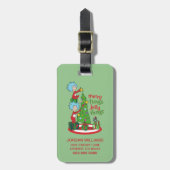 Étiquette À Bagage Chose Une Chose Deux Merry Things Jolly Things (Devant Vertical)