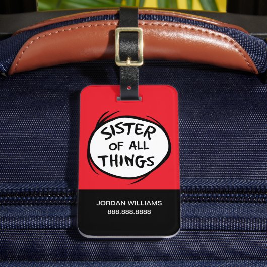 Étiquette À Bagage Chose Une Chose Deux - Soeur de toutes choses (Insitu Rectoal 2)