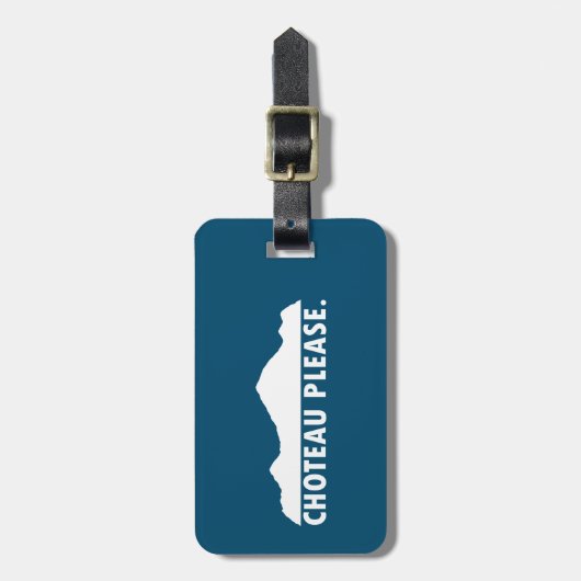 Étiquette À Bagage Choteau Montana Merci (Devant Vertical)