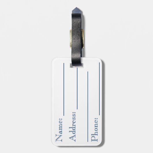 Étiquette À Bagage Chou rose chaud Roses (Dos Vertical)