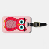 Étiquette À Bagage Chouette (Devant horizontal)