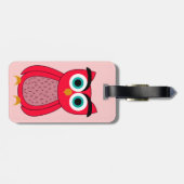 Étiquette À Bagage Chouette (Dos horizontal)