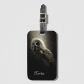 Étiquette À Bagage Chouette (Devant Vertical)