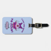 Étiquette À Bagage Chouette avec Fourche et couteau (Devant horizontal)