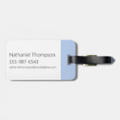 Étiquette À Bagage Chouette avec Fourche et couteau (Dos horizontal)