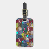 Étiquette À Bagage Chouette dans la couronne (Devant Vertical)