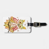 Étiquette À Bagage Chouette de feuillage (Devant horizontal)