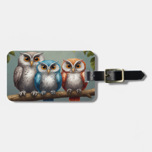 Étiquette À Bagage Chouette t'aime toujours