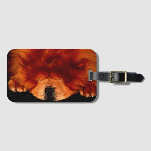 Étiquette À Bagage Chow Chow Chow bc ltcn (Devant Horizontal)