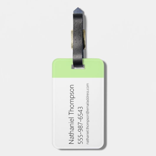 Étiquette À Bagage Chowder et Kimchi (Dos Vertical)