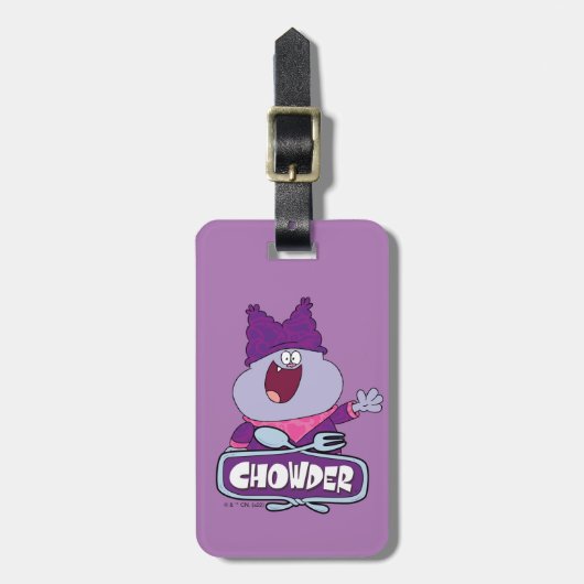 Étiquette À Bagage Chowder faisant signe (Devant Vertical)