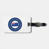 Étiquette À Bagage Christchurch Nouvelle-Zélande (Dos horizontal)