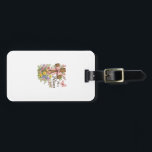 Étiquette À Bagage Christian- He is Risen Floral Cross Religious East<br><div class="desc">Christian- He is Risen Floral Cross Religious Easter T-Shirt</div>