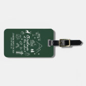 Étiquette À Bagage Christmas at the Cabin Group Matching Family (Devant horizontal)