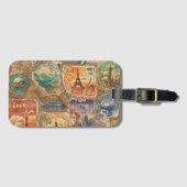 Étiquette À Bagage Chroniques de Wanderlust : Timbres de voyage de st (Devant Horizontal)