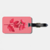 Étiquette À Bagage Chrysanthème rose (Dos horizontal)