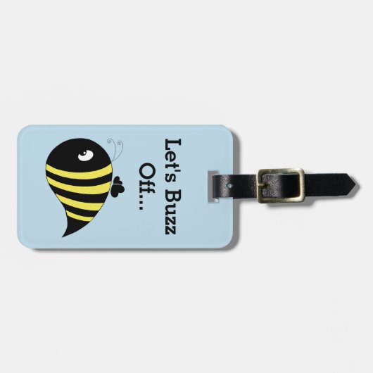 Étiquette À Bagage Chunky Bee (Devant horizontal)