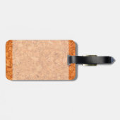 Étiquette À Bagage Chunky Natural Cork Wood Grain Look (Dos horizontal)