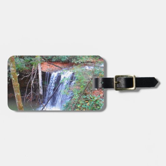 Étiquette À Bagage Chute d'eau du sentier randonnée (Devant horizontal)