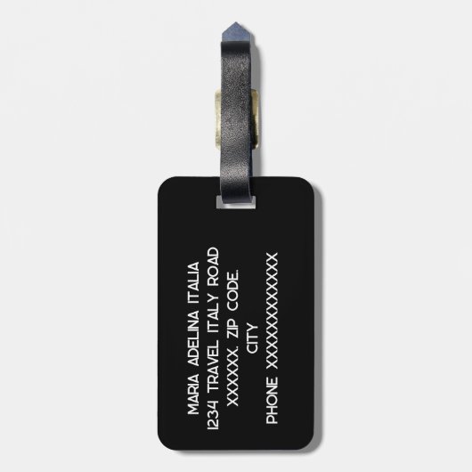 Étiquette À Bagage ciao (Dos Vertical)