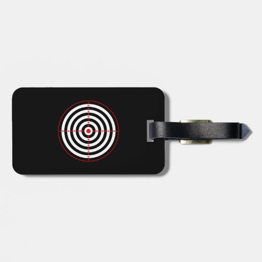 Étiquette À Bagage Cible (Dos horizontal)