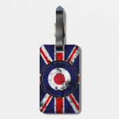 Étiquette À Bagage Cible BRITANNIQUE Union Jack de Mods de cible de (Dos Vertical)