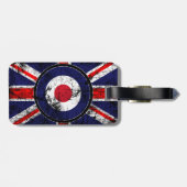 Étiquette À Bagage Cible BRITANNIQUE Union Jack de Mods de cible de (Dos horizontal)