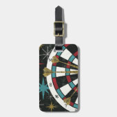 Étiquette À Bagage Cible de flechettes illustrative (Devant Vertical)