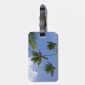 Étiquette À Bagage Ciel bleu et palmiers (Dos Vertical)