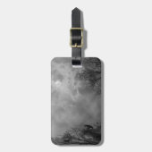 Étiquette À Bagage Ciel d'Halloween hanté avec Ravens (Devant Vertical)