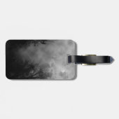 Étiquette À Bagage Ciel d'Halloween hanté avec Ravens (Dos horizontal)