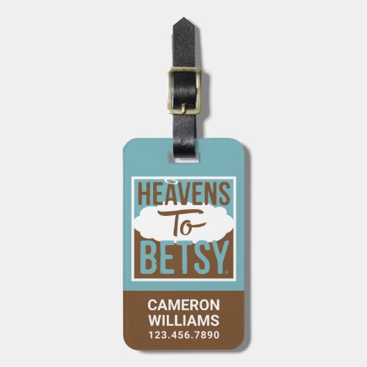 Étiquette À Bagage Cieux à Betsy (Devant Vertical)