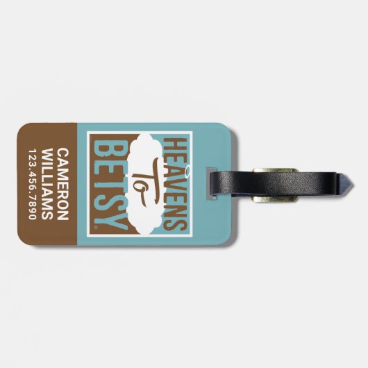 Étiquette À Bagage Cieux à Betsy (Dos horizontal)