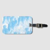 Étiquette À Bagage Cieux Bleus Nuages (Devant Horizontal)