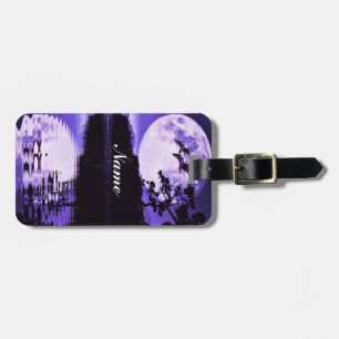 Étiquette À Bagage Cieux violets_