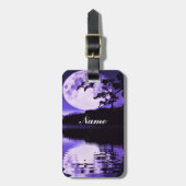 Étiquette À Bagage Cieux violets_ (Devant Vertical)