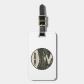 Étiquette À Bagage Cimarron National Grassland Kansas Stream (Devant Vertical)