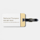 Étiquette À Bagage Cindy Bear tenant le parasol (Dos horizontal)