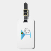 ÉTIQUETTE À BAGAGE CINQ HEURES PARTOUT (Devant Vertical)