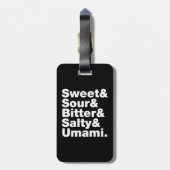 Étiquette À Bagage Cinq saveurs de base (Dos Vertical)