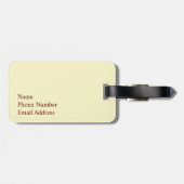 Étiquette À Bagage Cinque Terre, Italie Vintage (Dos horizontal)