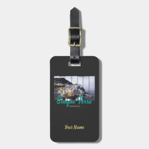 Étiquette À Bagage Cinque Terre Manarola Riomaggiore vintage italien