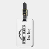 Étiquette À Bagage Circuler Dur Vie Facile Cyclisme (Devant Vertical)