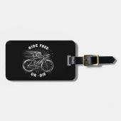Étiquette À Bagage Circuler En Vélo Libre Ou Mourir (Devant horizontal)